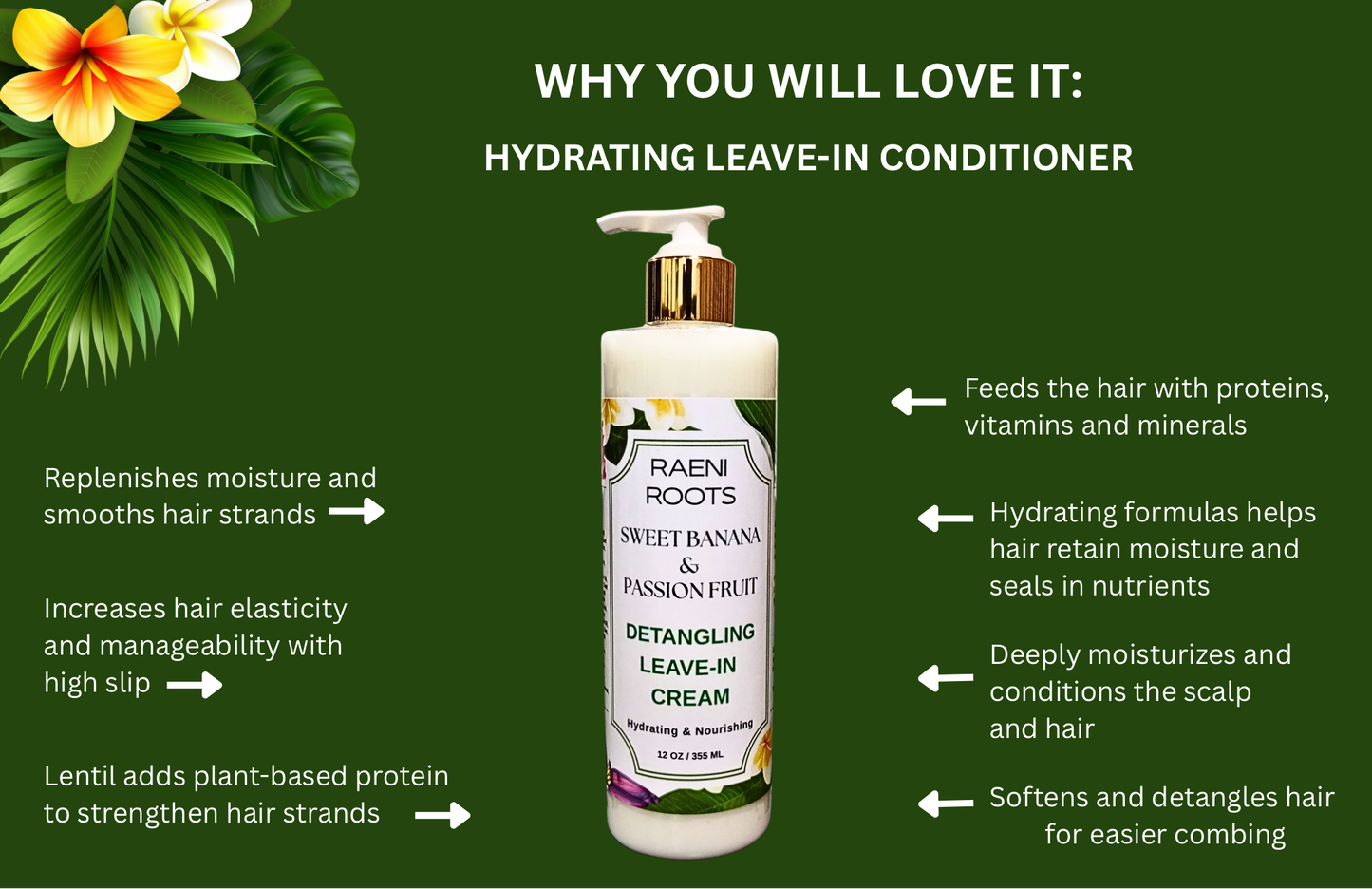 SWEET BANANA & PASSION FRUIT - HYDRATING LEAVE-IN CONDITIONER