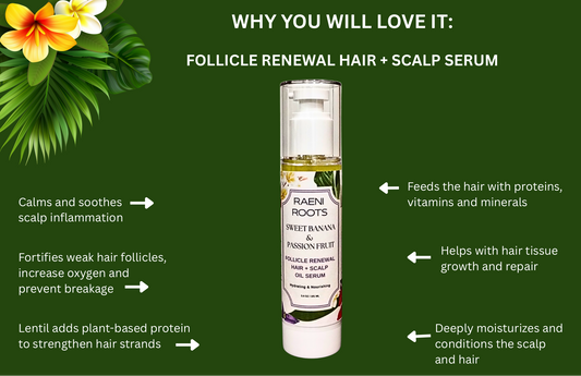 SWEET BANANA & PASSION FRUIT - FOLLICLE RENEWAL HAIR + SCALP SERUM