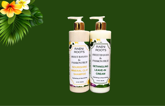 SWEET BANANA & PASSION FRUIT - DETOX + HYDRATE WASH DAY ESSENTIAL CURL BUNDLE