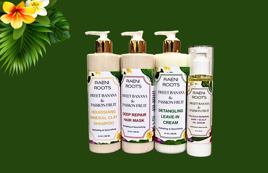 SWEET BANANA & PASSION FRUIT - MASSIVE GROWTH ESSENTIAL CURL BUNDLE