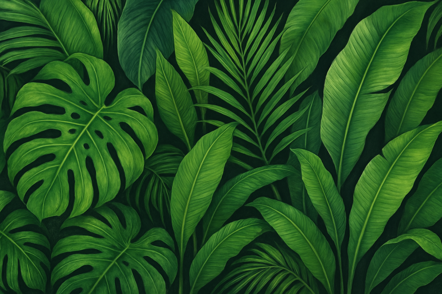 Tropical leaves